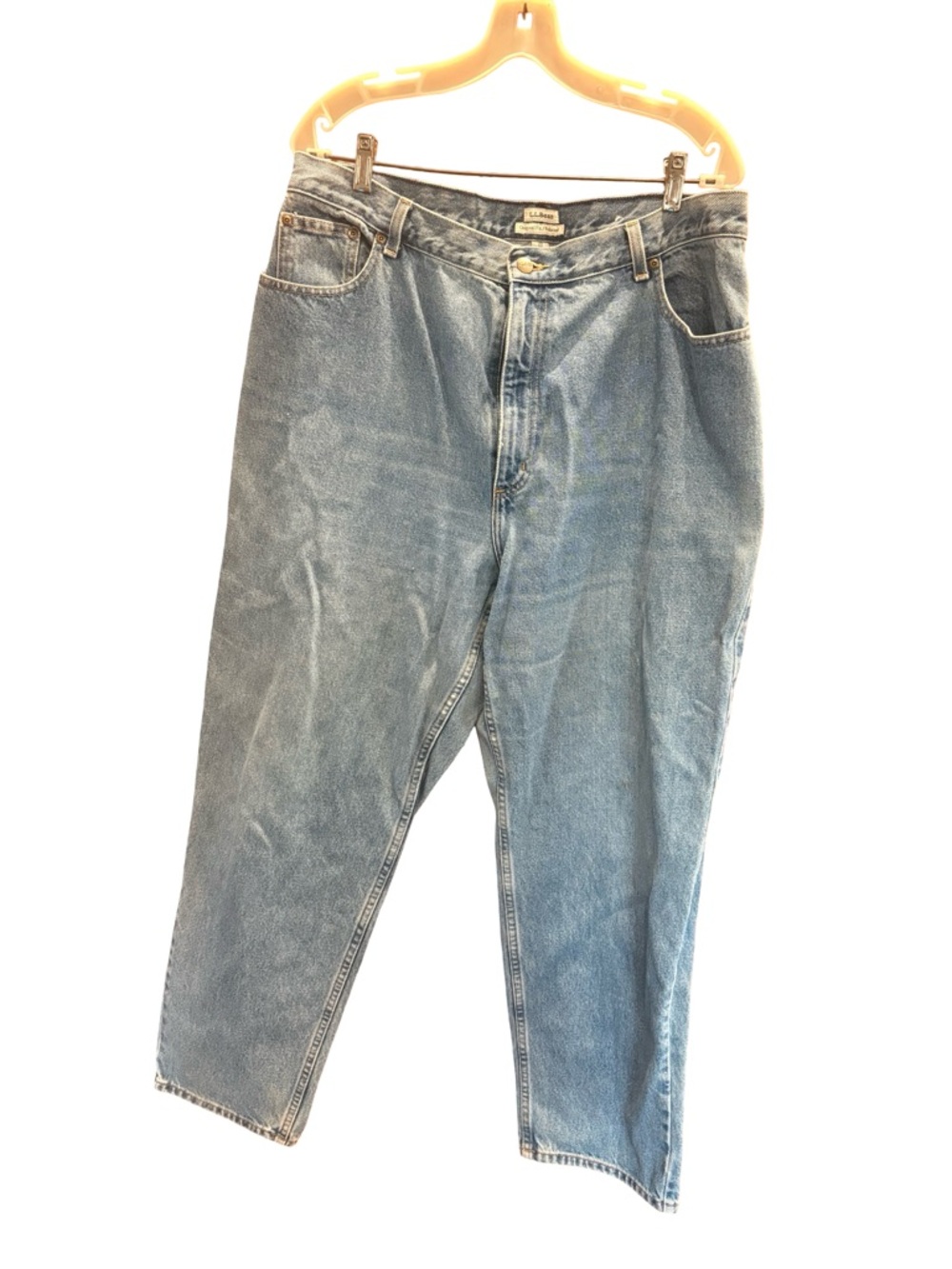 L.L.Bean Relaxed Original Fit Light Blue Denim Jeans